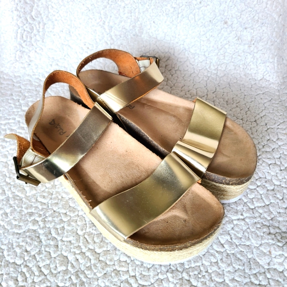 Dirty Laundry - Palms - espadrille platform sandals